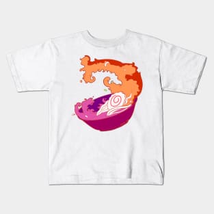 Pride Noodles - Lesbian Kids T-Shirt